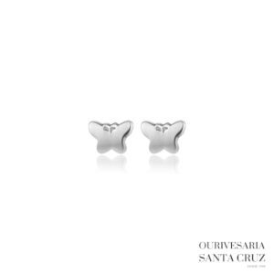 LUCA BARRA Brincos de Aço Borboleta