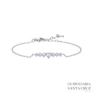 LUCA BARRA Pulseira de Aço Zircónias