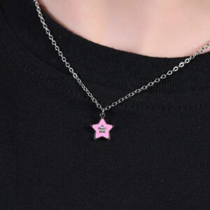 LUCA BARRA Colar de Aço com Estrela