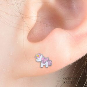 LUCA BARRA Brincos de Aço Unicórnios