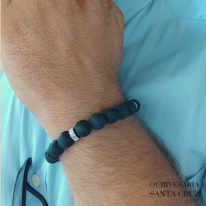 Pulseira de Pedra Natural Lava II