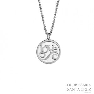 HASSU Colar de Aço Love