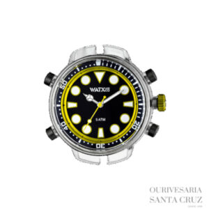 WATXandCO Relógio Analogic Scubax Goldfish Black & Yellow 49mm